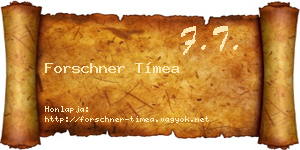 Forschner Tímea névjegykártya